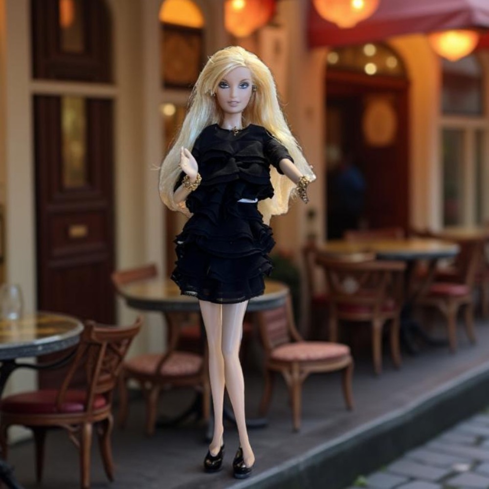 Barbie Doll Juicy couture 2004 Beverly
Hills (2008) Chiffon dress & jewelry - Picture 9 of 16